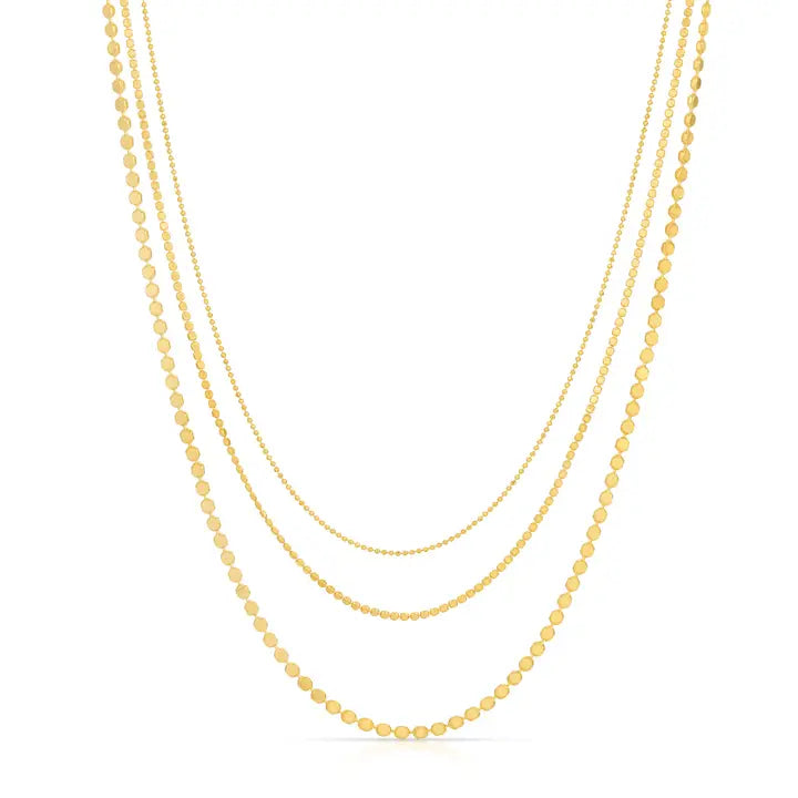 Ball Bead Trio Necklace