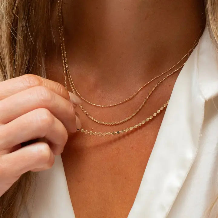 Ball Bead Trio Necklace, view 2