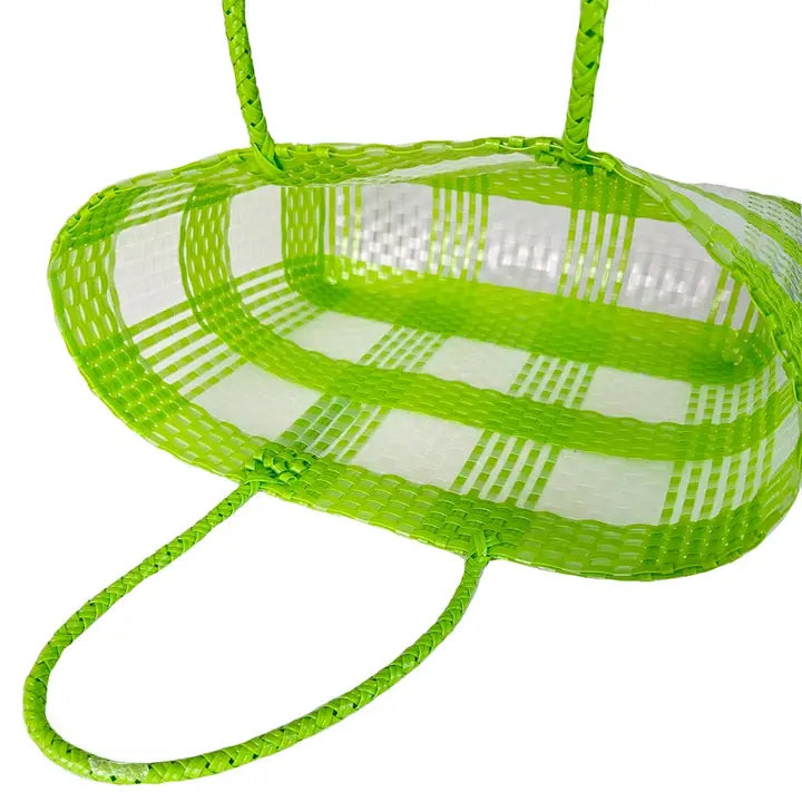 Recycled Basket Weave Tote Bag