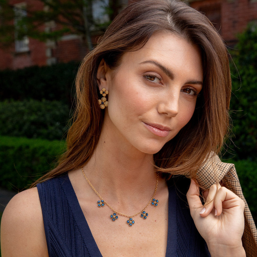 Berry Clover Multi Station Necklace