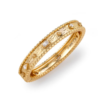 Berry Gem Hinged Bangle, view 3