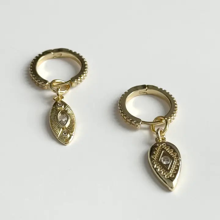 Biana Mismatch Hoops, view 2