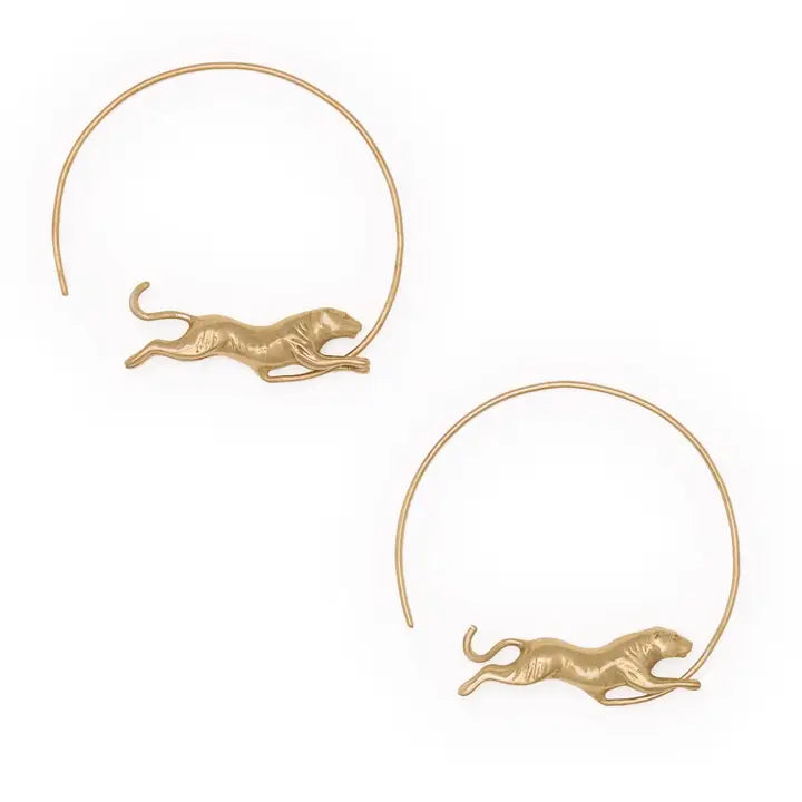 Bianca Tiger Hoop Earrings