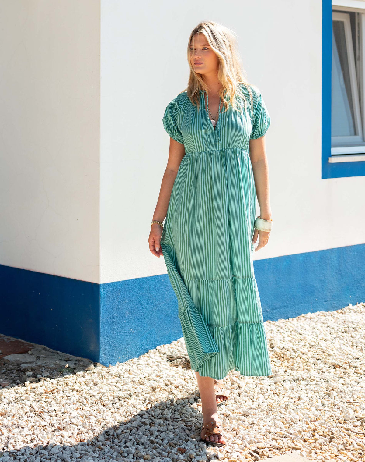 Birdie Short Sleeve Maxi Dress, view 2