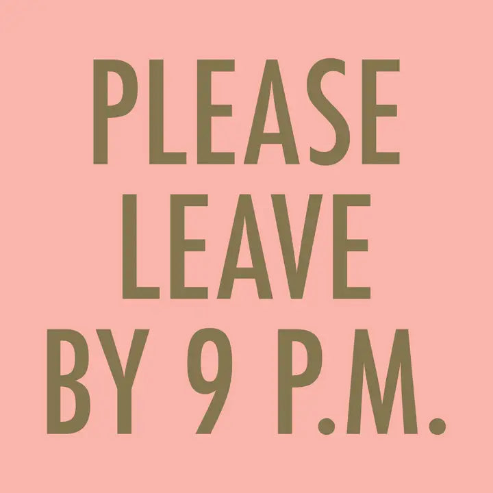 Funny Cocktail Napkins - Pink - Leave By 9
