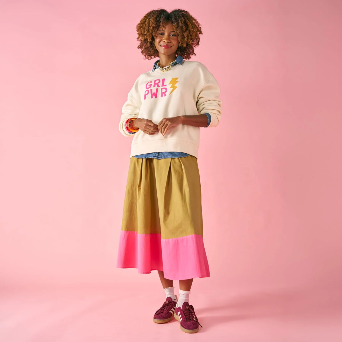 Clementine Colorblock Skirt