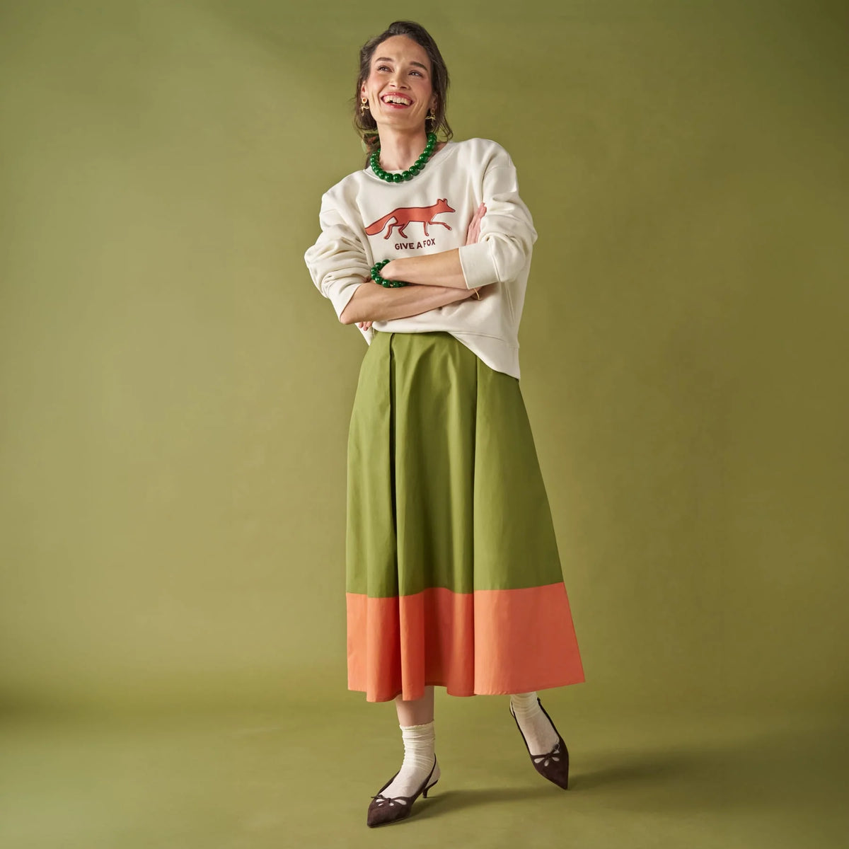 Clementine Colorblock Skirt