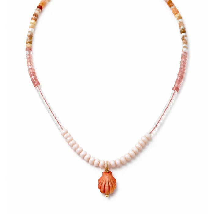 Carved Conch Shell Necklace