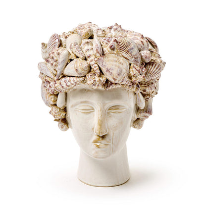 Ceramic Shell Head Planter, view 5