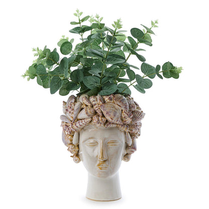 Ceramic Shell Head Planter, view 3