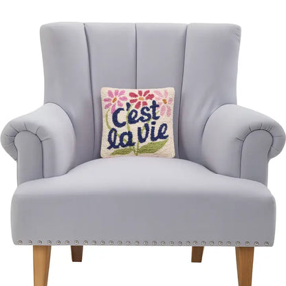 C'est La Vie Hook Pillow, view 2