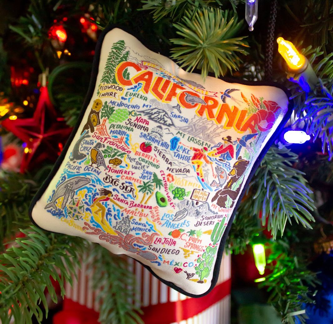 California Mini Pillow Ornament, view 2
