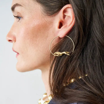 Calliope Horse Hoop Earrings, view 2