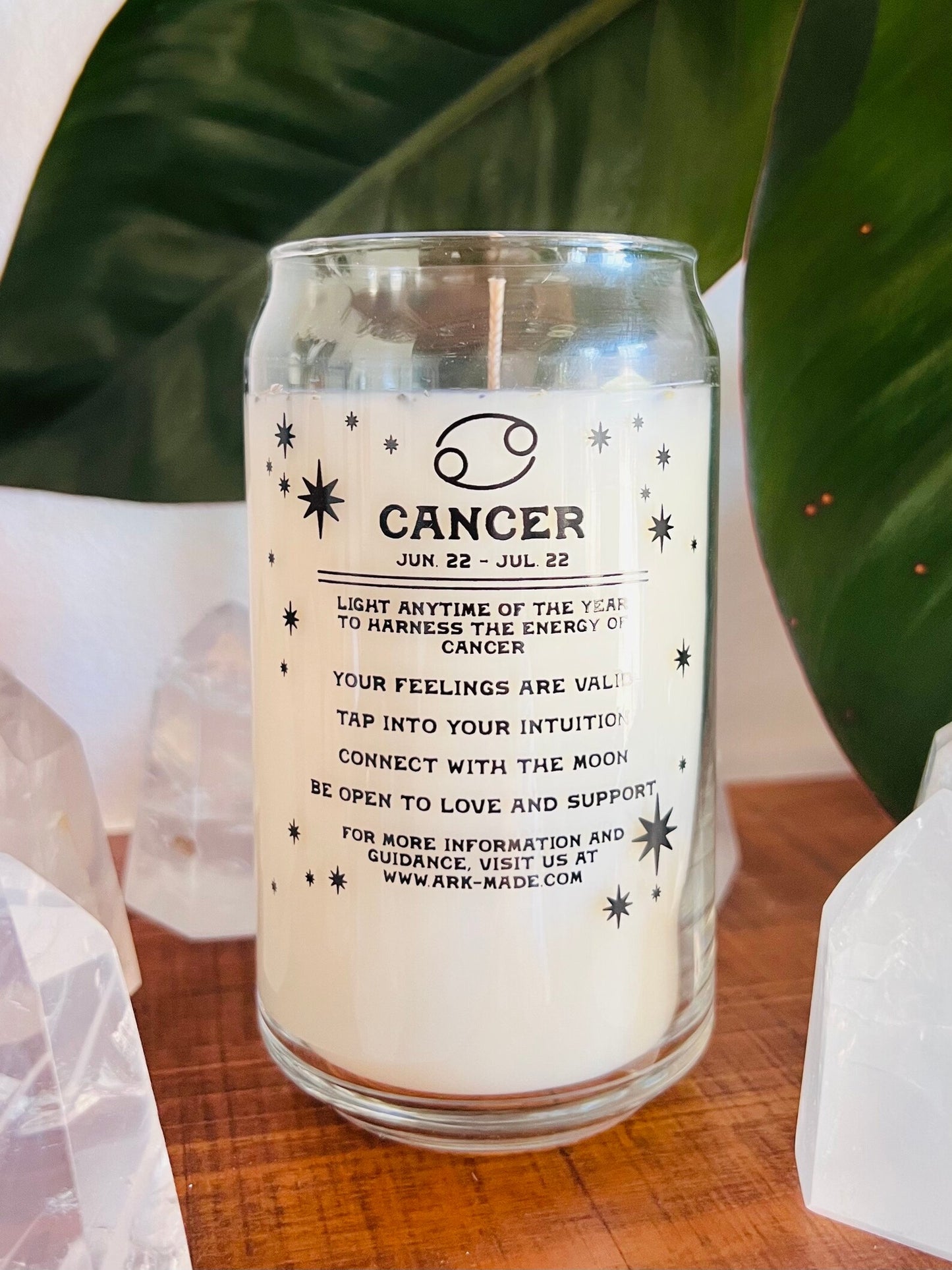 Zodiac Crystal Candle