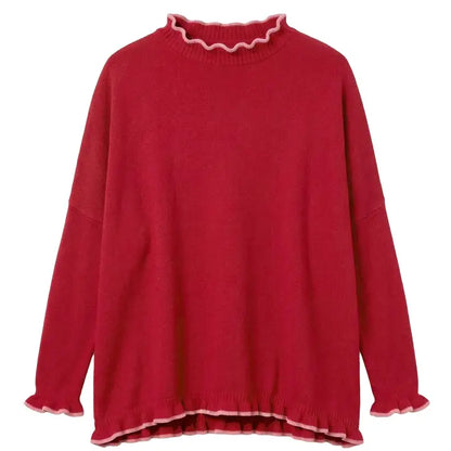 Catalina Cotton Ruffle Sweater, view 3