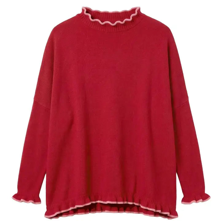 Catalina Cotton Ruffle Sweater