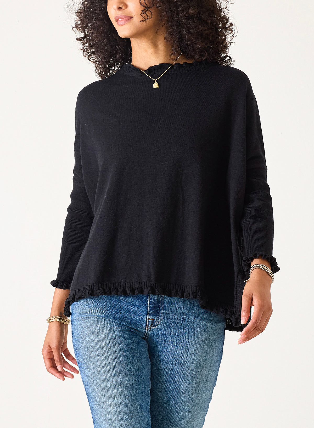 Catalina Ruffle Sweater, view 4