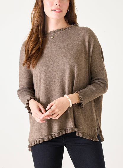 Catalina Ruffle Sweater, view 3