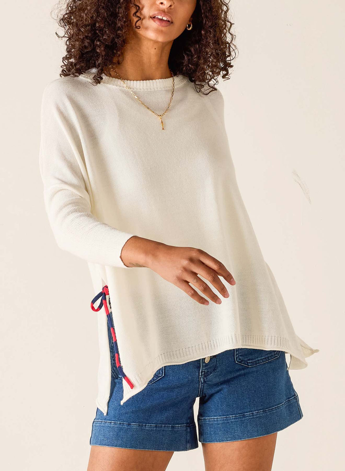 Catalina Tie Side Crewneck