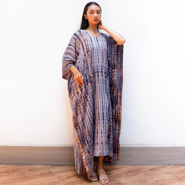 Tie Dye Kaftan Dress