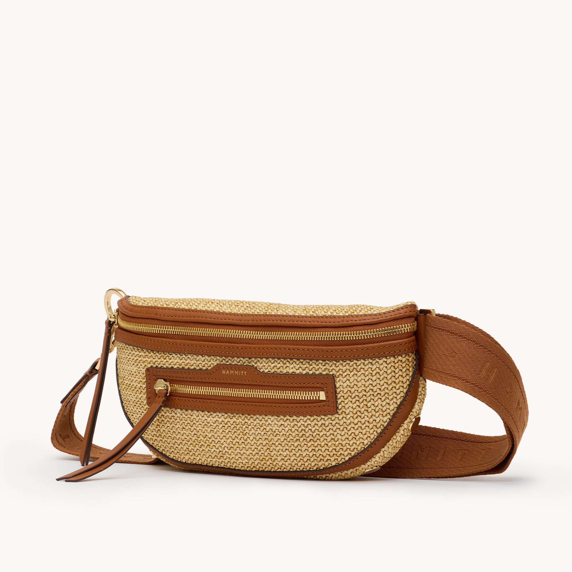 Charles Crossbody Med Cocoa Raffia