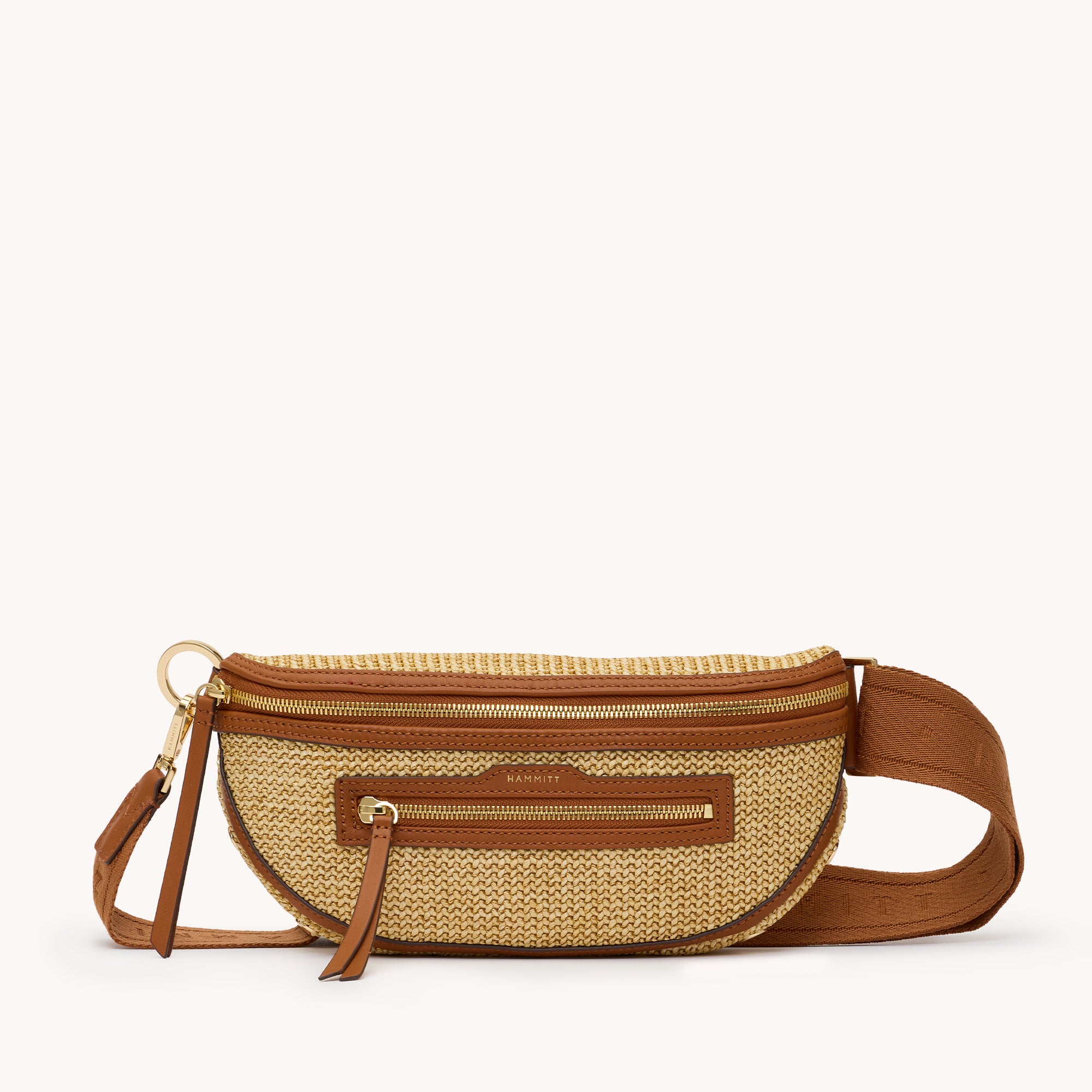 Charles Crossbody Med Cocoa Raffia
