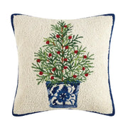 Holiday Chinoiserie Tree Hook Pillow