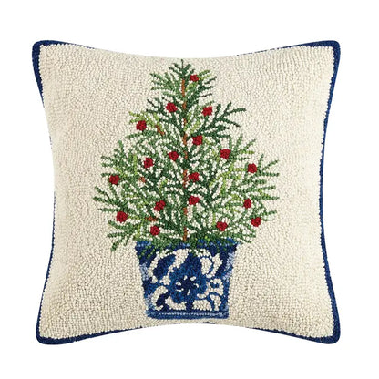 Holiday Chinoiserie Tree Hook Pillow