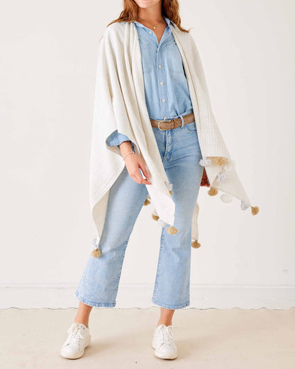 Classic Tassel Travel Wrap, view 3