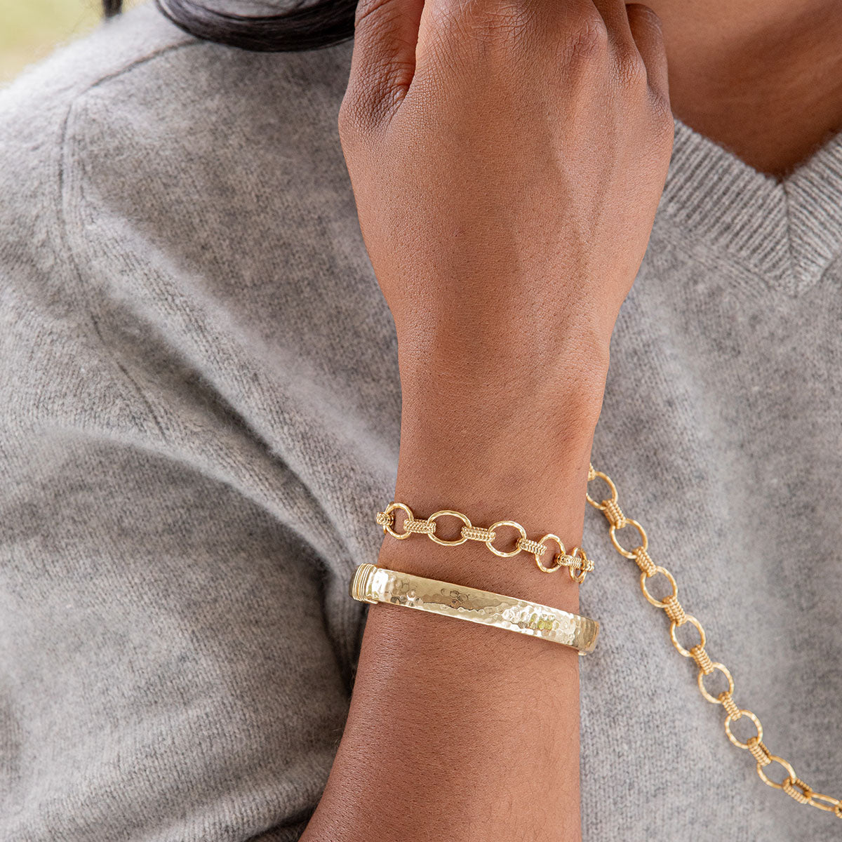 Cleopatra Small Link Bracelet, view 2
