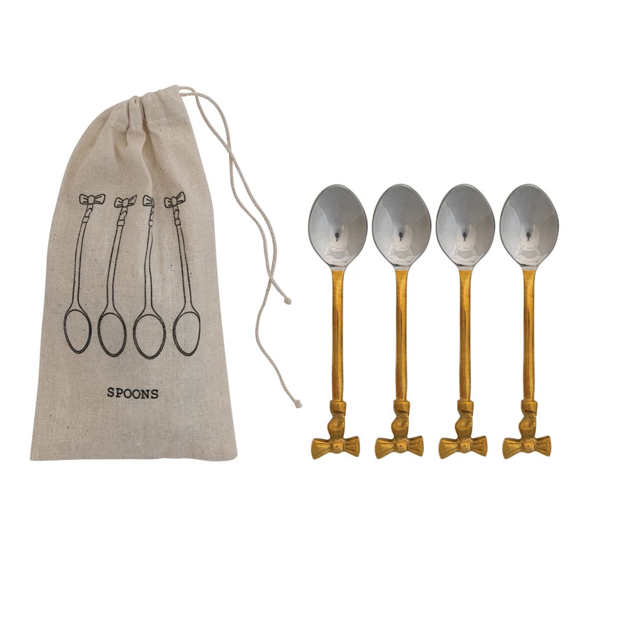 Coffee Spoons w/ Bow Set/4