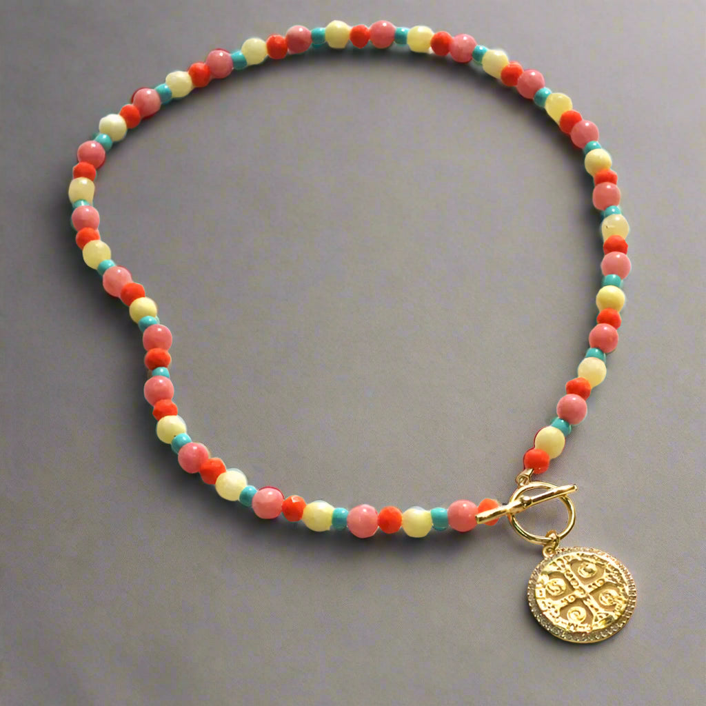 Colorful Toggle Necklace, view 3