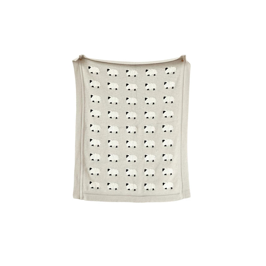 Cotton Knit Baby Blanket, view 4