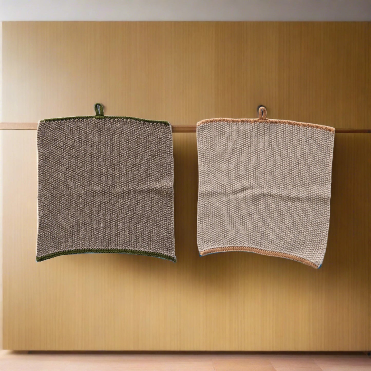 Cotton Knit Dish Towel Set of 2