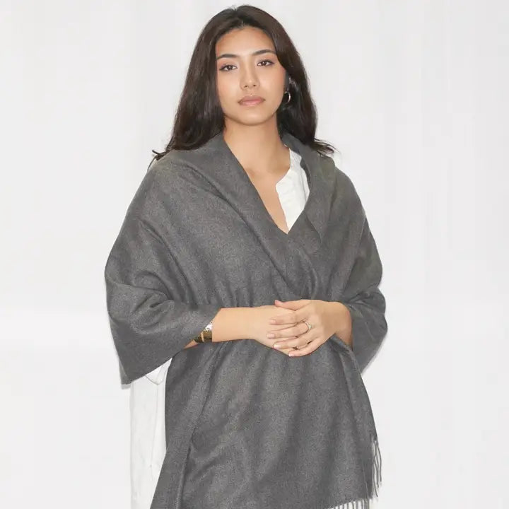 Cozy Cashmere Blend Stole, view 3