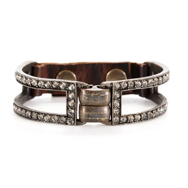 Crystal Two Bar Bracelet