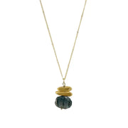 Double Nuggets Stone Necklace