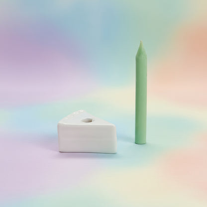 Slice of Cake with Candle, view 3