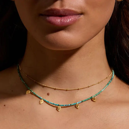 Emerging Hope Turquoise Petal Choker, view 3