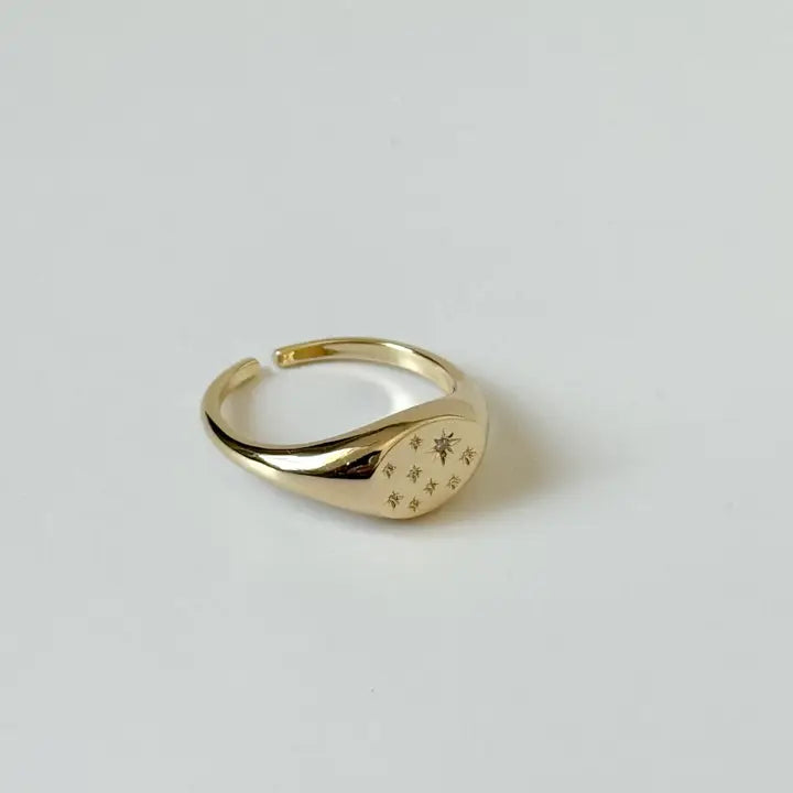 Etoile Signet Ring, view 2