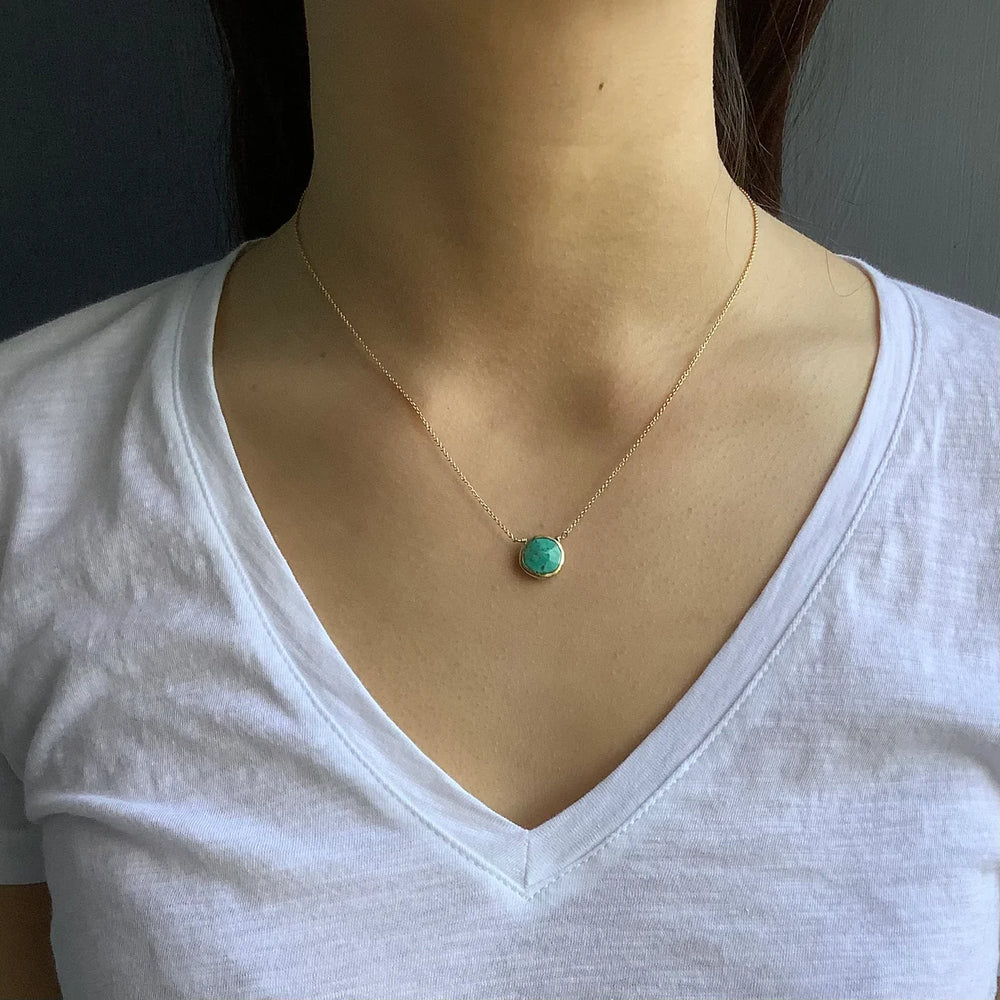 Faceted Drop Necklace