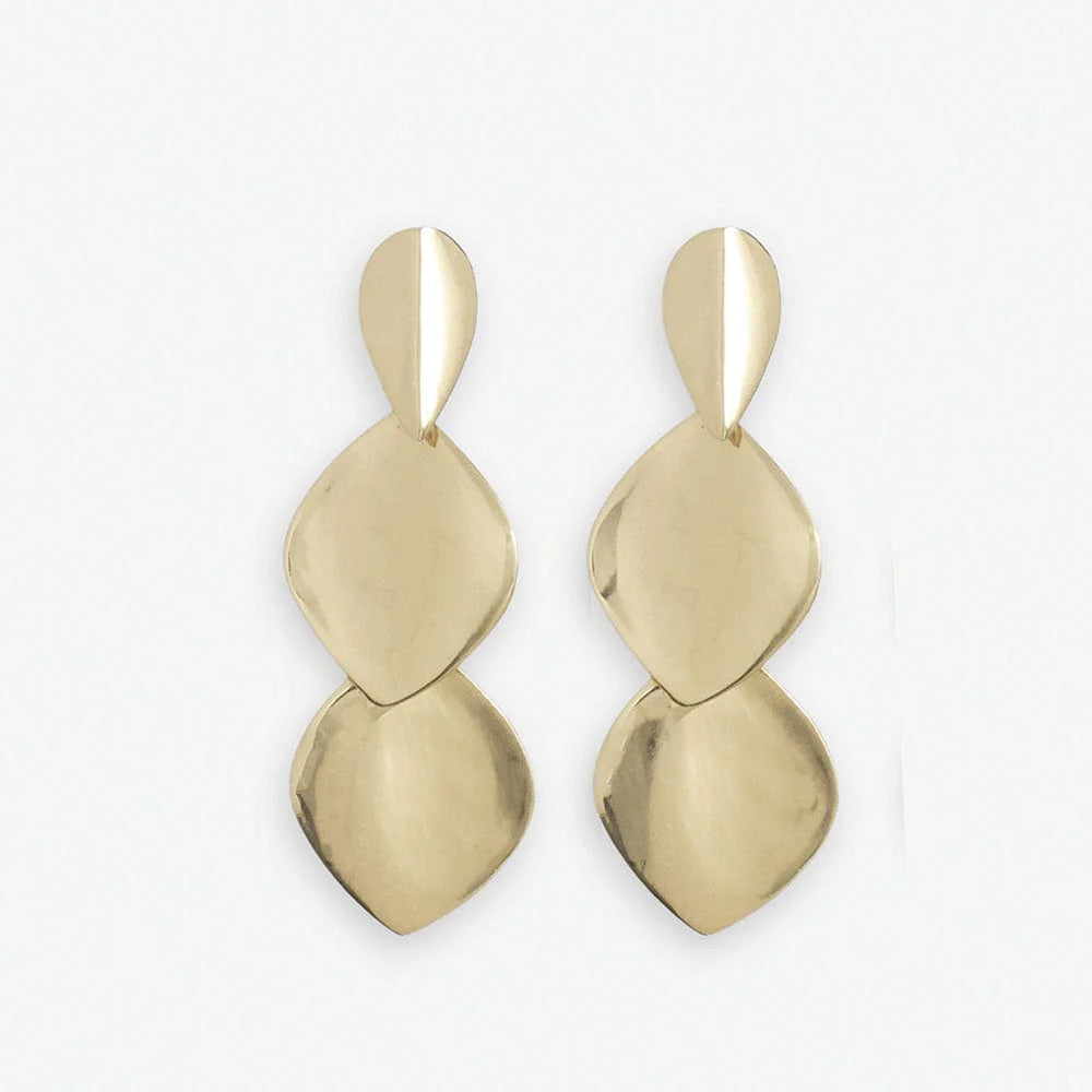 Flora Triple Leaf Earrings