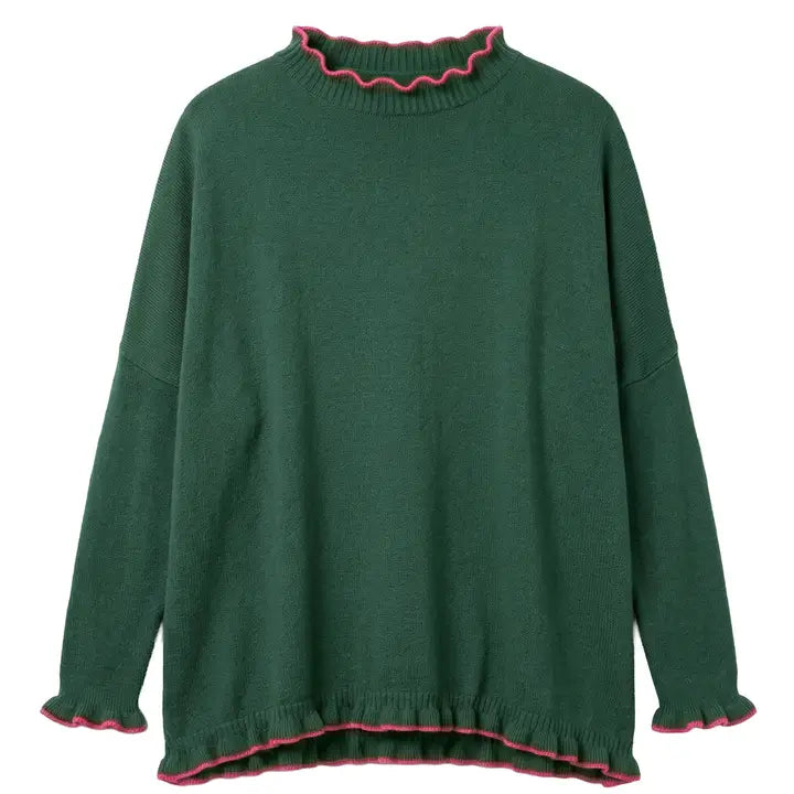 Catalina Cotton Ruffle Sweater