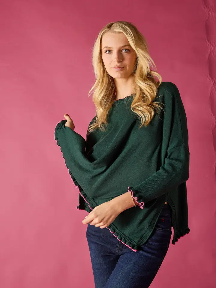 Catalina Cotton Ruffle Sweater