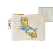 CA State w/Poppies Coin Purse