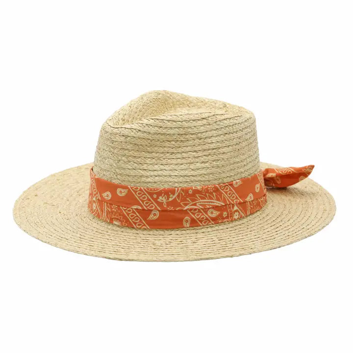 Gabriella Raffia Straw Wide Brimmed Resort Hat