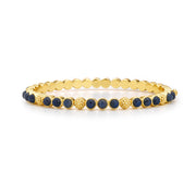 Berry Gem Petite Hinged Bangle - Blue Lab