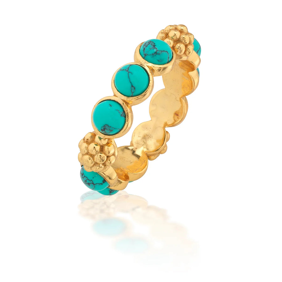 Berry Gem Ring - Turquoise, view 2, styled