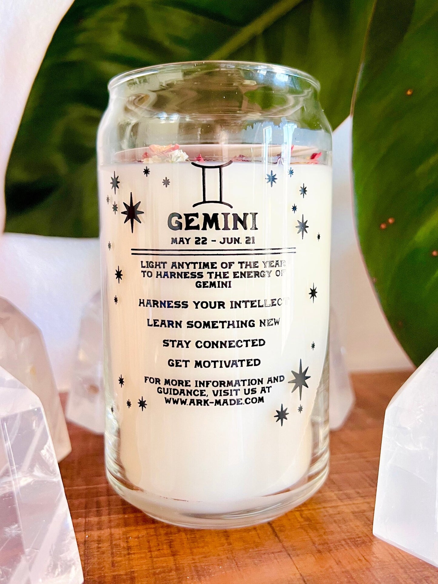 Zodiac Crystal Candle