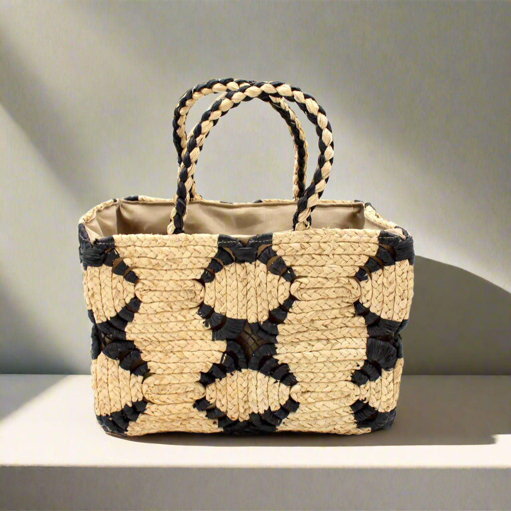 Gemma Crochet Basket Handbag